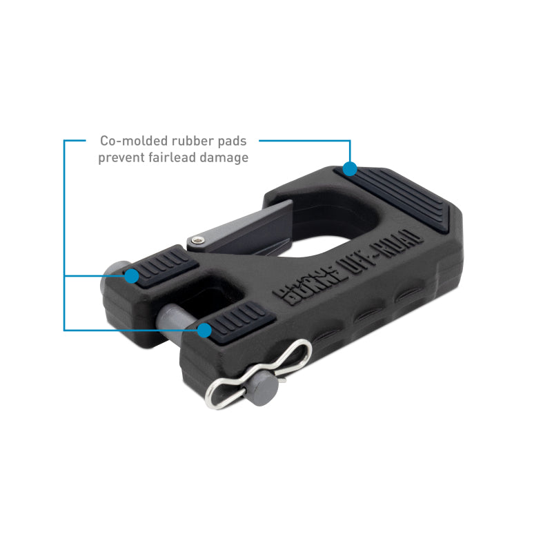 Borne Off-Road Winch Hook - 3/8in Rope - Hand Strap - Blue - BNWN-SR-38-85KBL