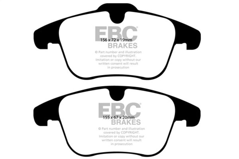 EBC 11+ Volvo S60 2.5 Turbo T5 (300mm Front Rotors) Redstuff Front Brake Pads - DP31932C
