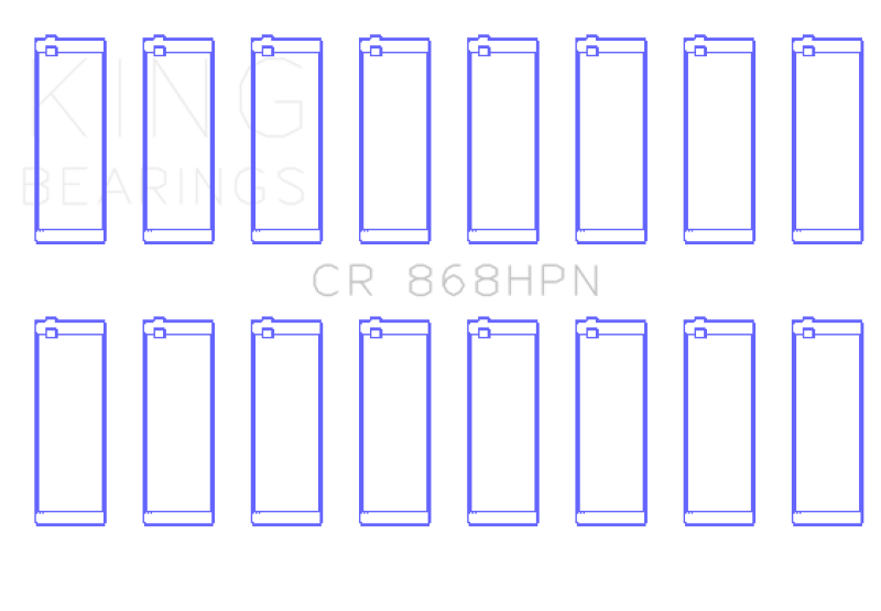 King Ford Prod V8 4.6L/5.4L (Size 0.25) Performance Rod Bearing Set - CR868HPN0.25