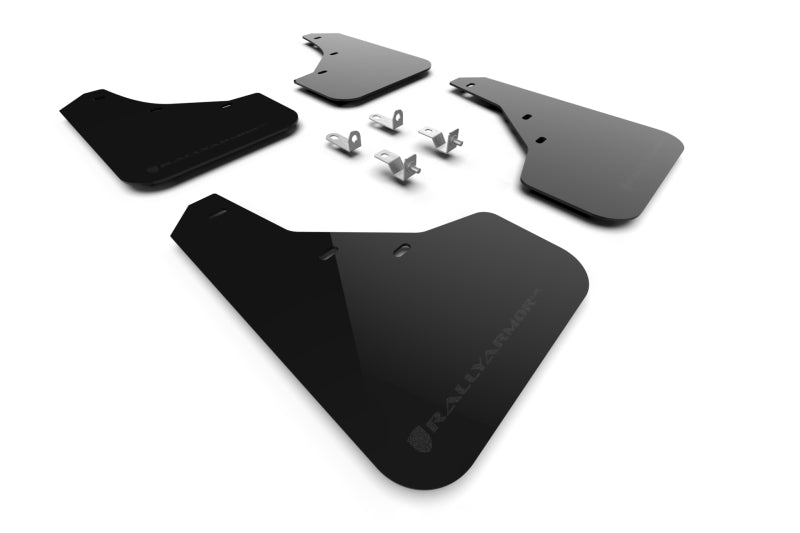 Rally Armor 23-24 Kia Sportage Black UR Mud Flap w/ Metallic Black Logo - MF81-UR-BLK-MBK