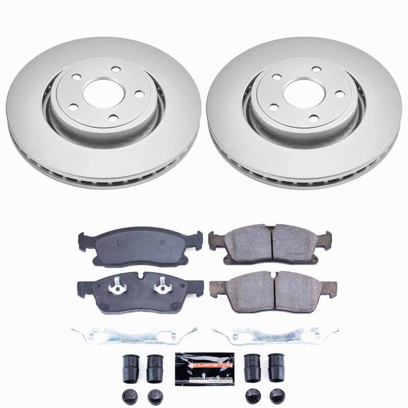 Power Stop 12-20 Dodge Durango Front Z23 Coated Brake Kit - CPK6536-23