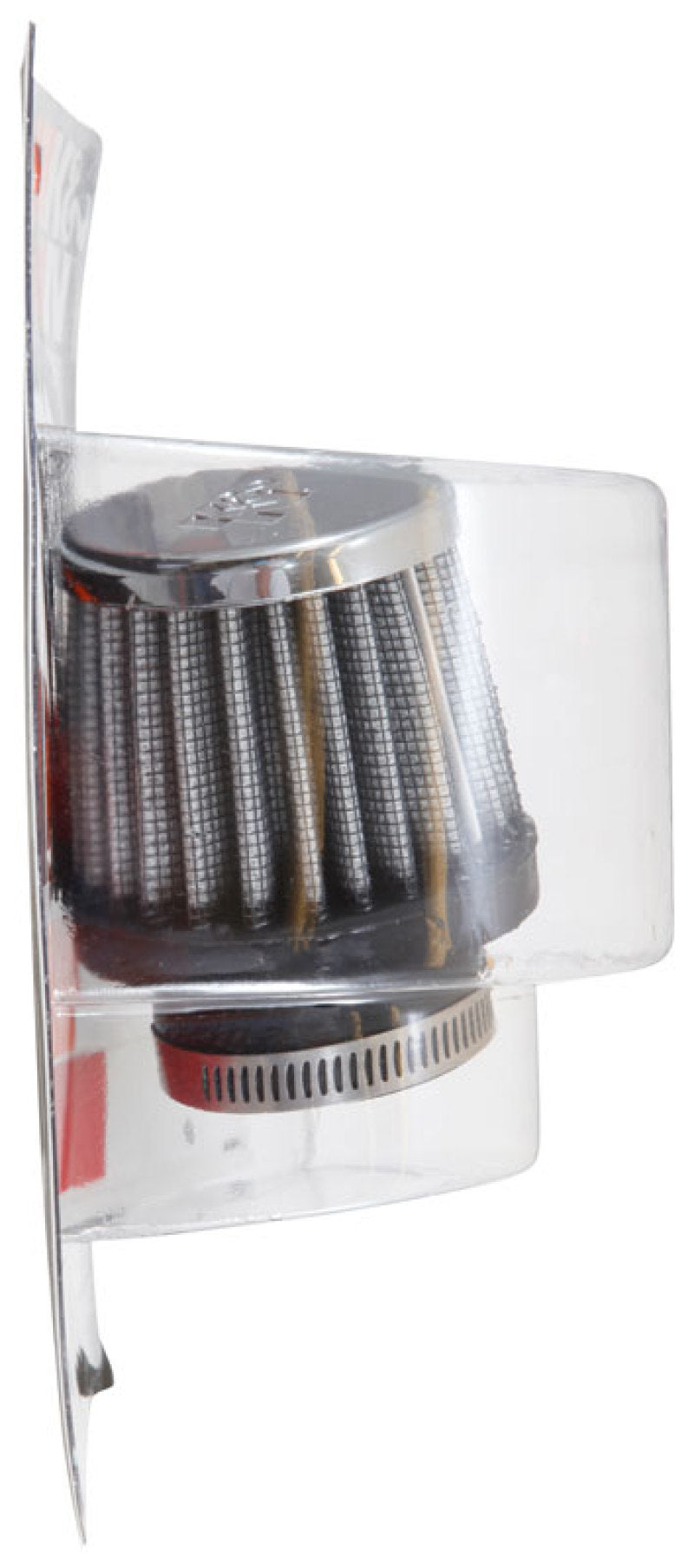K&amp;N Universal Chrome Filter 1 3/8 inch FLG / 2 1/2 inch Base / 2 inch Top / 2 1/4 inch Height - RC-0790