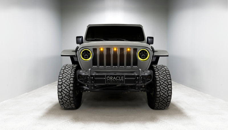 Oracle Jeep Wrangler JL/Gladiator JT 7in. High Powered LED Headlights (Pair) - Dynamic SEE WARRANTY - 5769J-332