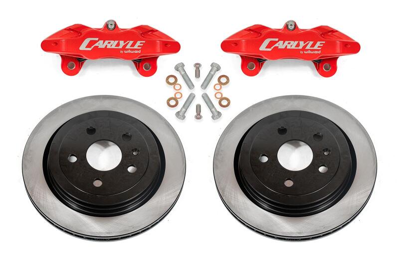 BMR 14-19 Chevrolet Corvette C7 Brake Kit For 15in Conversion Solid Rotors Red Calipers - DBK571