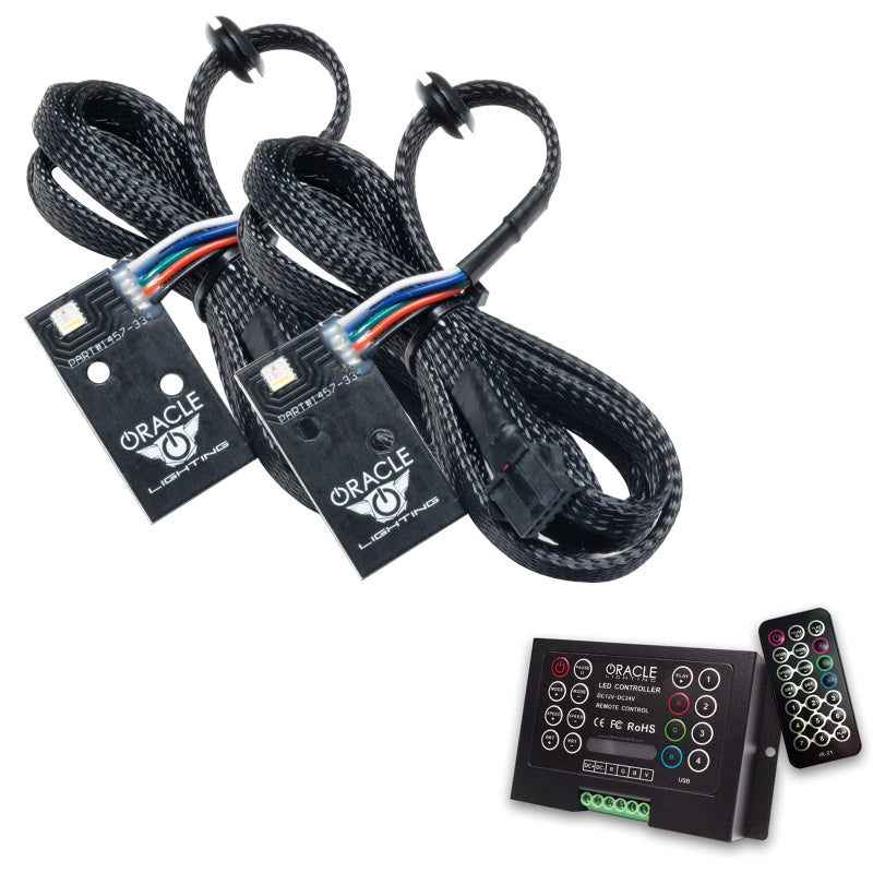 Oracle 14-21 Infiniti Q50 RGB+W Headlight DRL Upgrade Kit - ColorSHIFT w/ 2.0 Cntrl SEE WARRANTY - 1457-333