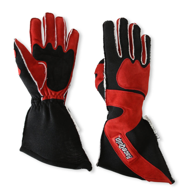 RaceQuip SFI-5 Red/Black Large Outseam Angle Cut Glove - 359105RQP