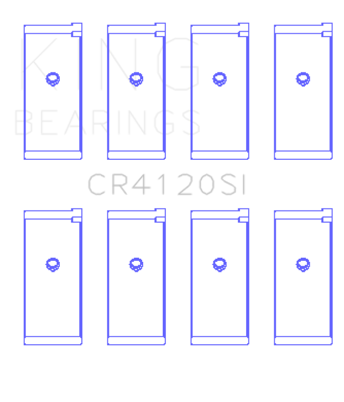 King Engine Bearings Mitsubishi 4G63/64 DOHC (Size +0.75mm) Connecting Rod Bearing Set - CR4120SI0.75