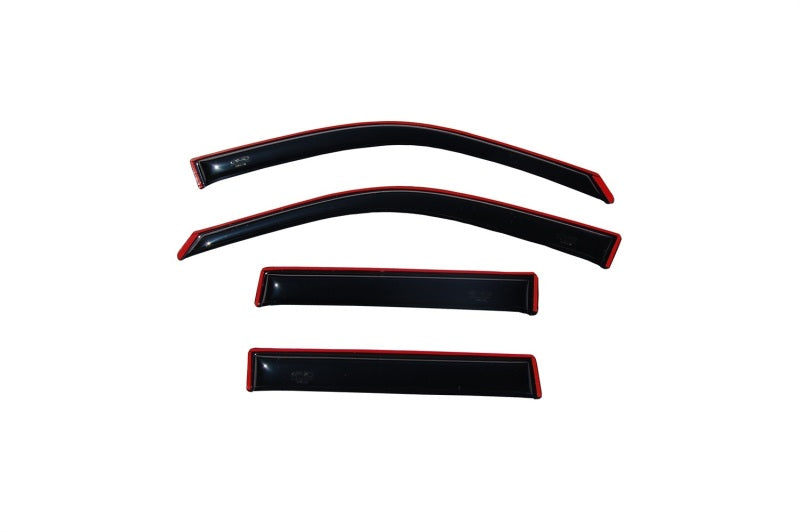AVS 02-10 Ford Explorer (4 Door) Ventvisor In-Channel Front &amp; Rear Window Deflectors 4pc - Smoke - 194819