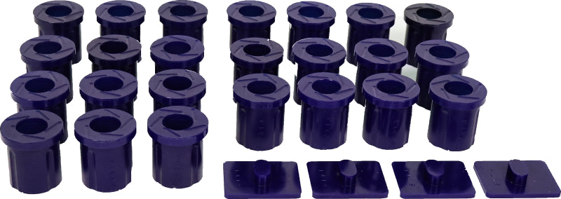 SuperPro 1967-1980 Toyota Land Cruiser Base Rear Leaf Spring and Slipper Pad Bushing Kit - KIT0022K