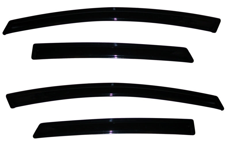 AVS 09-18 Ford Fiesta (Sedan &amp; Hatch) Ventvisor Outside Mount Window Deflectors 4pc - Smoke - 94547