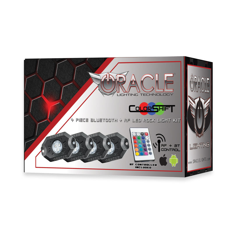 Oracle Bluetooth + RF Underbody Rock Light Kit - 4 PCS - ColorSHIFT SEE WARRANTY - 5818-333