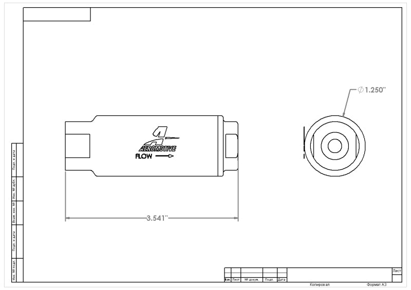 Aeromotive SS Series In-Line Fuel Filter - 3/8in NPT - 40 Micron Fabric Element - 12303