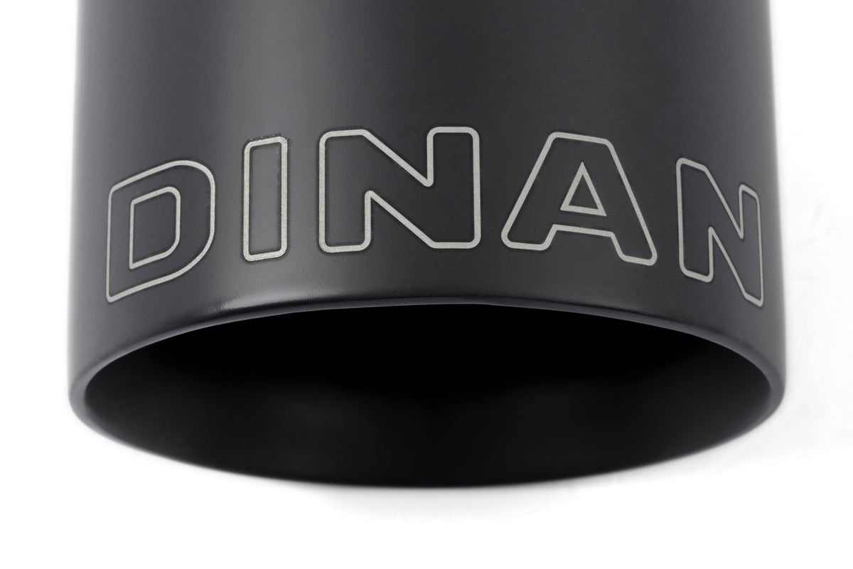 Dinan - Double-Walled 4" Clamp-On Exhaust Tip (Black Ceramic) - D663-0638-BOX