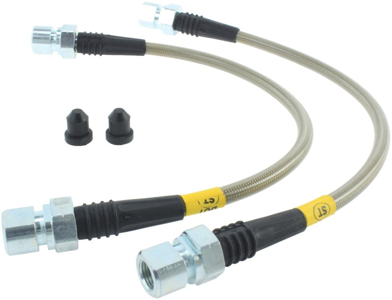 StopTech 89-98 Porsche 911 Stainless Steel Front Brake Lines - 950.37001