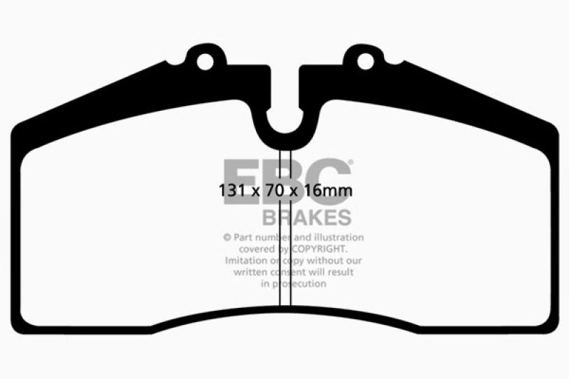 EBC 05+ Ford Saleen Mustang Brembo front calipers Redstuff Front Brake Pads - DP31014C