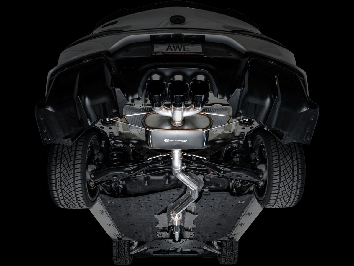 AWE Tuning 2024 Acura Integra Type S DE5 FWD Touring Edition Exhaust w/ Triple Diamond Black Tips - 3015-53335