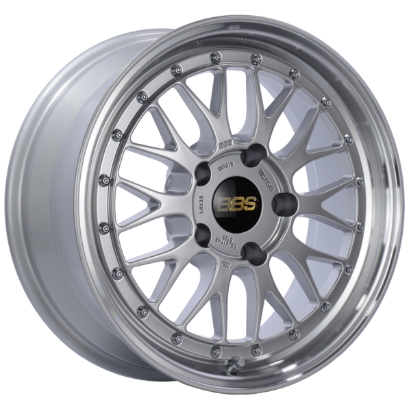 BBS LM 17x7.5 5x130 ET28 CB71.6 Diamond Silver Center Diamond Cut Lip Wheel - LM135DSPK by BBS - front view