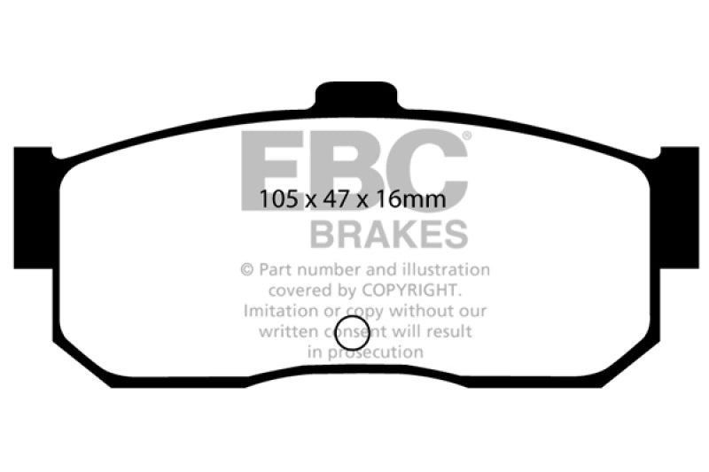 EBC 91-97 Infiniti G20 2.0 Redstuff Rear Brake Pads - DP3889C