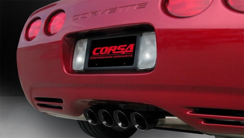 Corsa 1997-2004 Chevrolet Corvette C5 Z06 5.7L V8 Black Sport Axle-Back Exhaust - 14139BLK