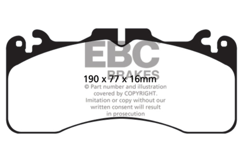 EBC 09+ Lexus LS460 4.6 Sport Greenstuff Front Brake Pads - DP21867