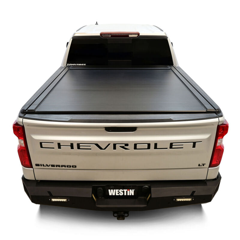 Westin 19-26 GM Silverado/Sierra 1500 5ft 8in Bed Manual Retractable Tonneau Cover - Black - 19-64745