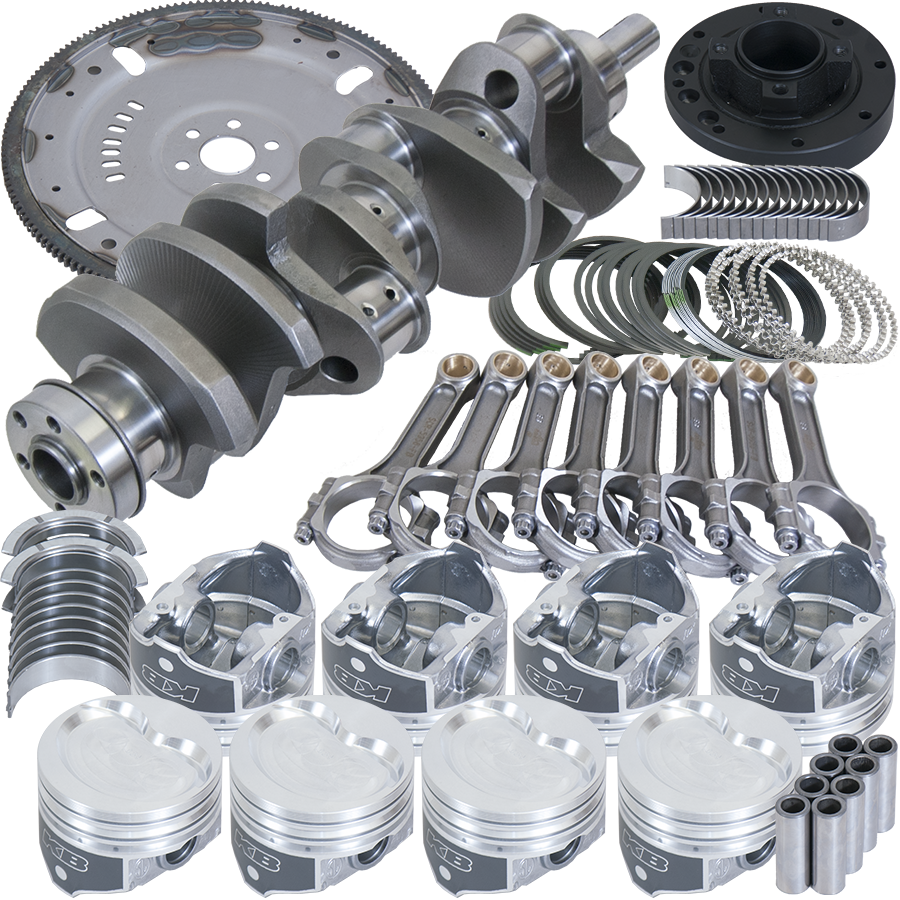 Eagle Ford 351W 3.850in Crank 5.956in I-Beam Rod -22cc 4.030in Piston 164 Tooth FP Balanced Assembly - B1652603064 - front view