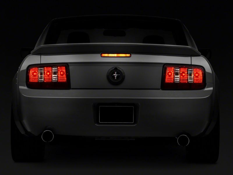 Raxiom 05-09 Ford Mustang Coyote Tail Lights- Blk Housing (Smoked Lens) - 49117