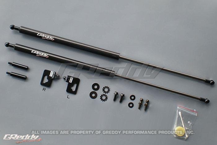 GReddy 00-09 Honda S200 AP1/AP2 Engine Hood Lifter Kit (Designed for OEM weight hoods.) - 18550101