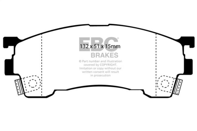 EBC 93-97 Ford Probe 2.0 16v Greenstuff Front Brake Pads - DP2971