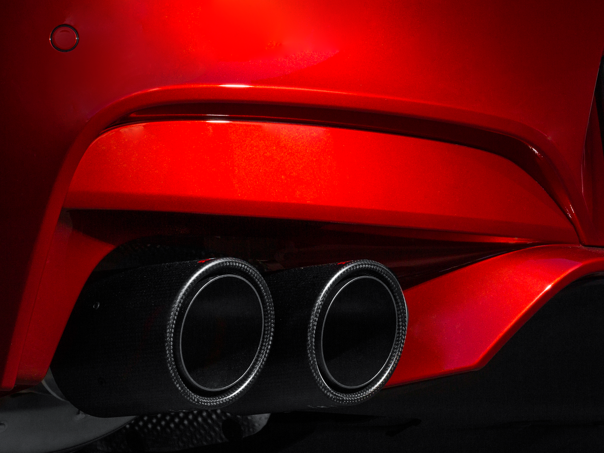 Akrapovic Replacement Carbon Fiber Tail Pipe - Single (for ME-BM/T/6H) - TP-CT/10/1