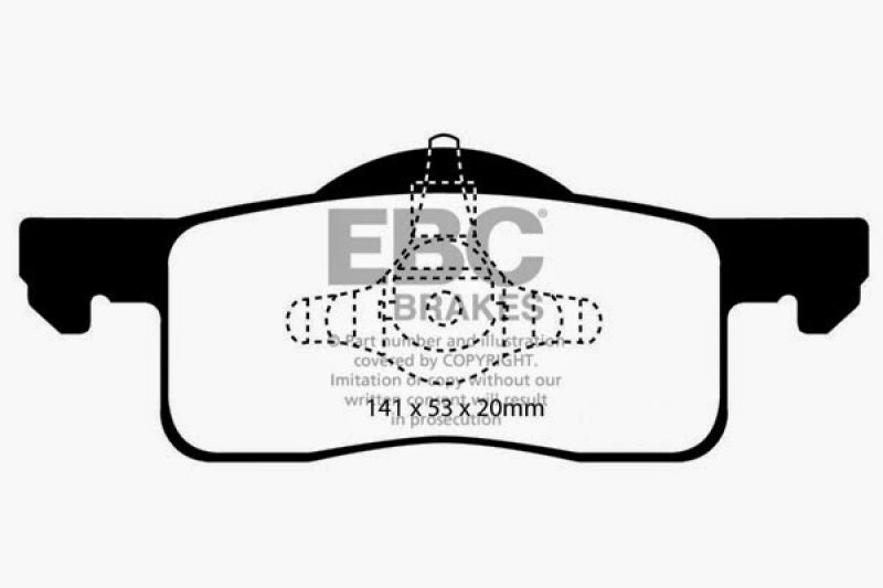 EBC 02-06 Ford Expedition 4.6 2WD Ultimax2 Rear Brake Pads - UD935
