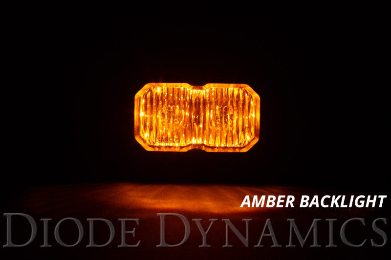 Diode Dynamics Stage Series 2 In LED Pod Sport - Yellow Fog Standard ABL (Pair) - DD6386P by Diode Dynamics - side view