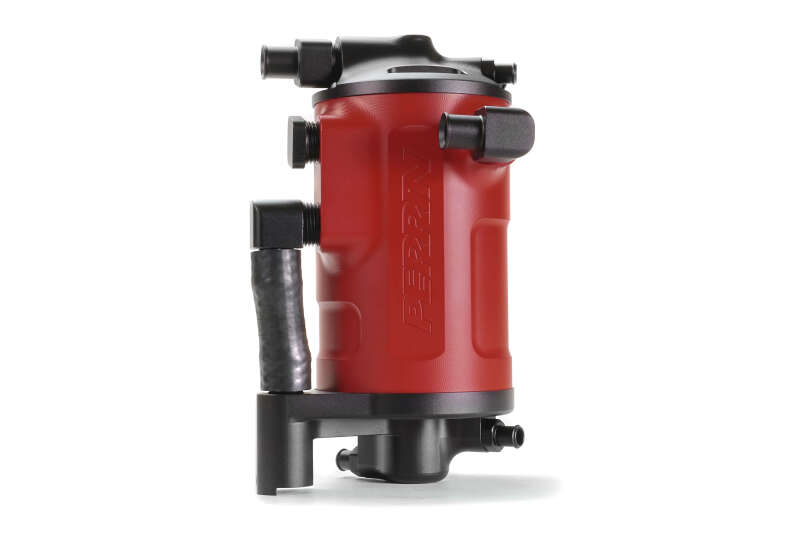 PERRIN 22-25 Subaru WRX Air Oil Separator - Red - PSP-ENG-622RD by Perrin Performance - angle view