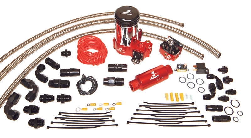 Aeromotive A2000 Complete Drag Race Fuel System for Single Carb - 17203