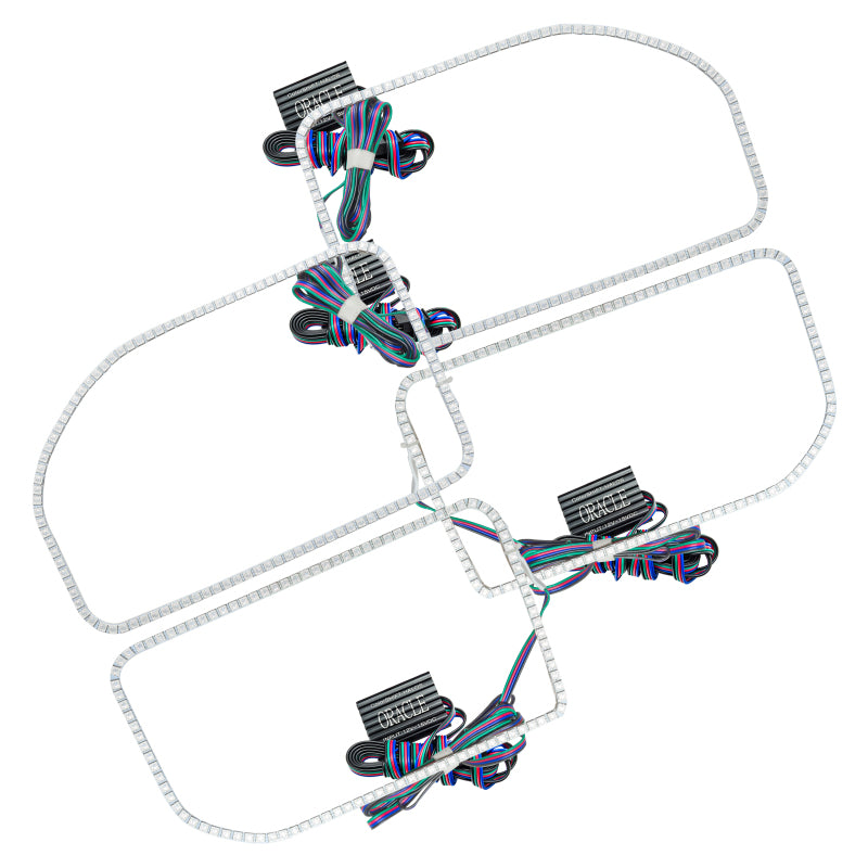 Oracle Ford F250/350 11-16 Halo Kit (Square Ring Design) - ColorSHIFT w/o Controller- 2383-334