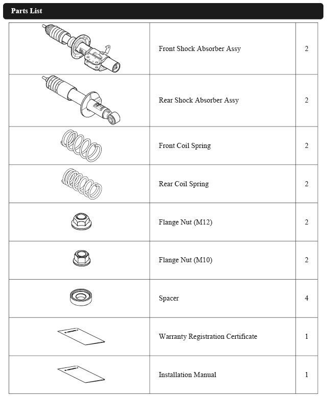 HKS HIPERMAX-G 2012+ Subaru BRZ (ZC6) Full Strut/Spring Kit - 80260-AT003