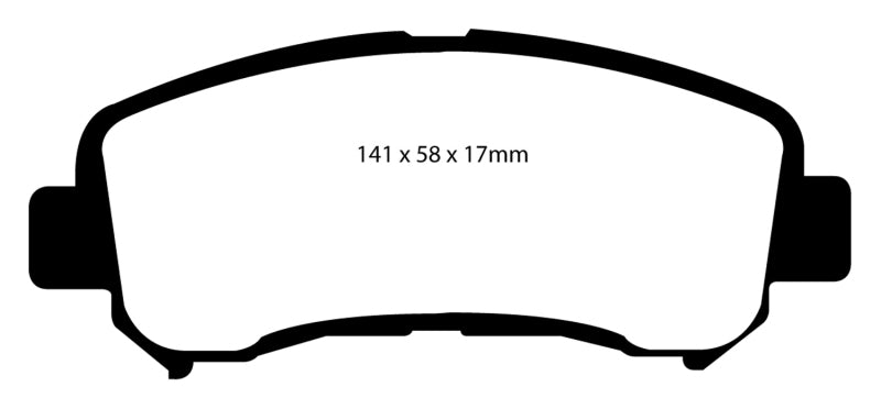EBC 08-09 Nissan Rogue 2.5 Greenstuff Front Brake Pads - DP61954
