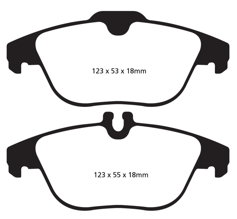 EBC 13-16 Mercedes-Benz GLK250 2.1 Twin TD Redstuff Rear Brake Pads - DP32012C