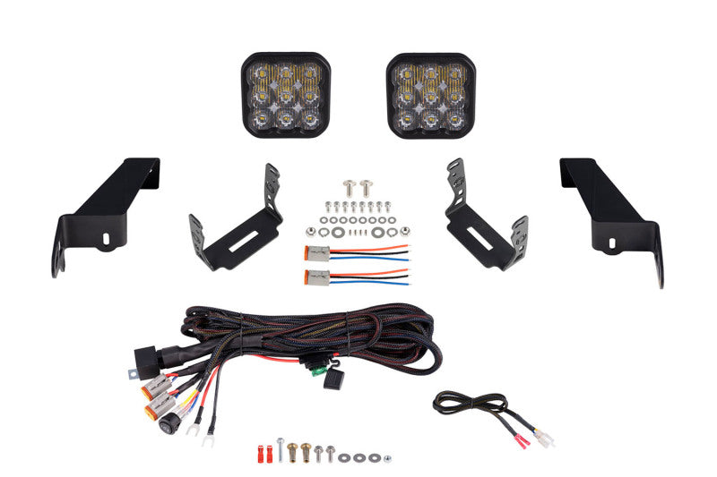 Diode Dynamics Jeep JL SS5 CrossLink Bumper Lightbar Kit Pro Driving - DD7281