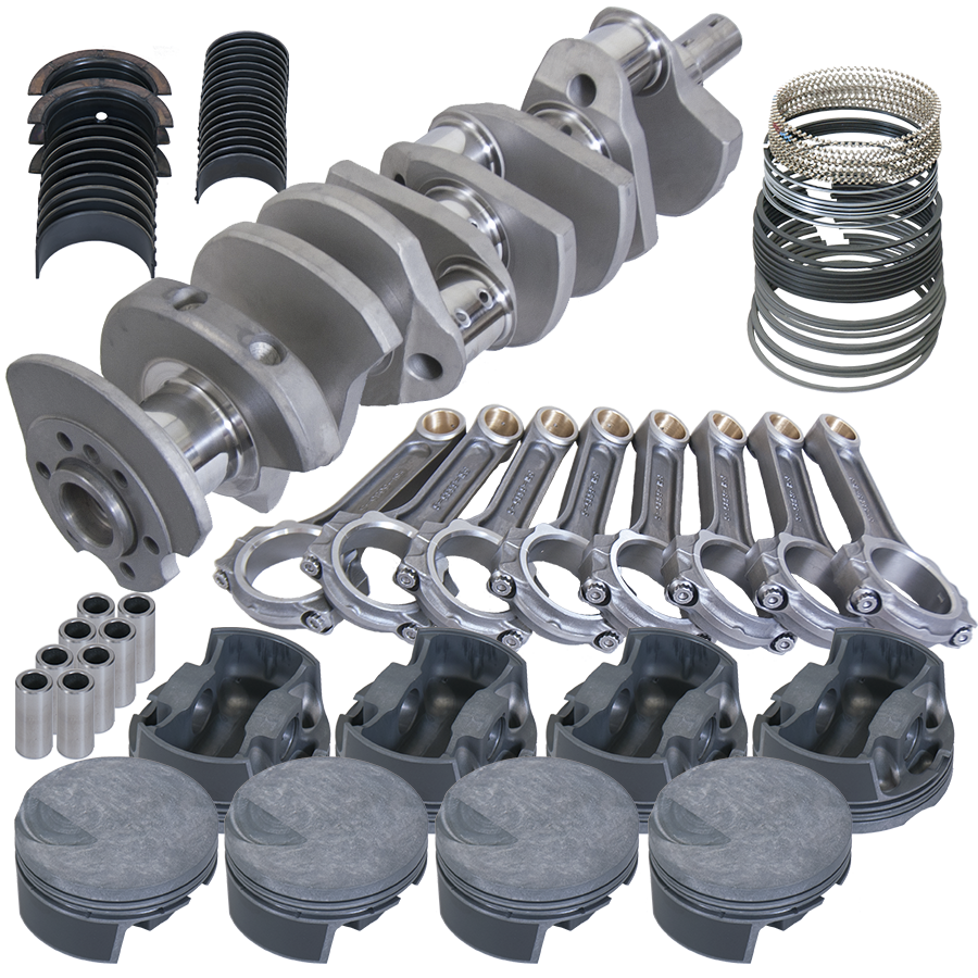 Eagle Chevy 454 4.250in Crank 6.385in I-Beam Rods -3cc Flat Top 4.310in Pistons Balanced Assembly - BF1011060 - front view
