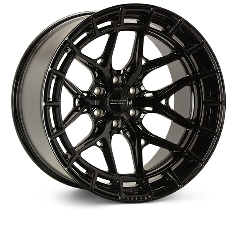 Vossen HFX-1 22x12 / 5x112 / ET42 / 66.56 / Super Deep - Gloss Black Wheel - HFX1-2M016