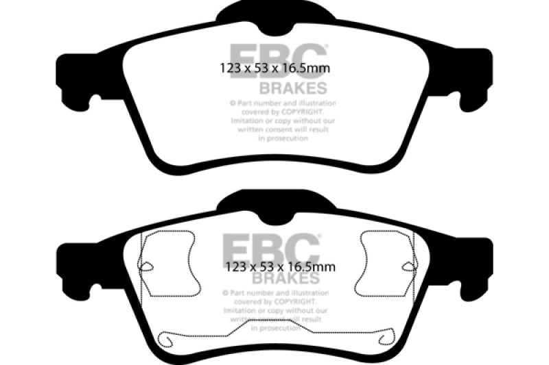EBC 03-05 Mazda 3 2.0 Yellowstuff Rear Brake Pads - DP41354R