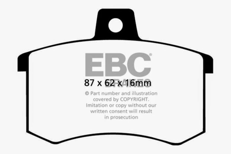 EBC 91-95 Alfa Romeo 164 2.0 Turbo Greenstuff Rear Brake Pads - DP2370
