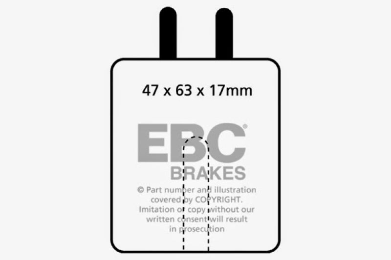 EBC 59-65 Aston Martin DB4 3.7 Vantage Greenstuff Front Brake Pads - DP2120