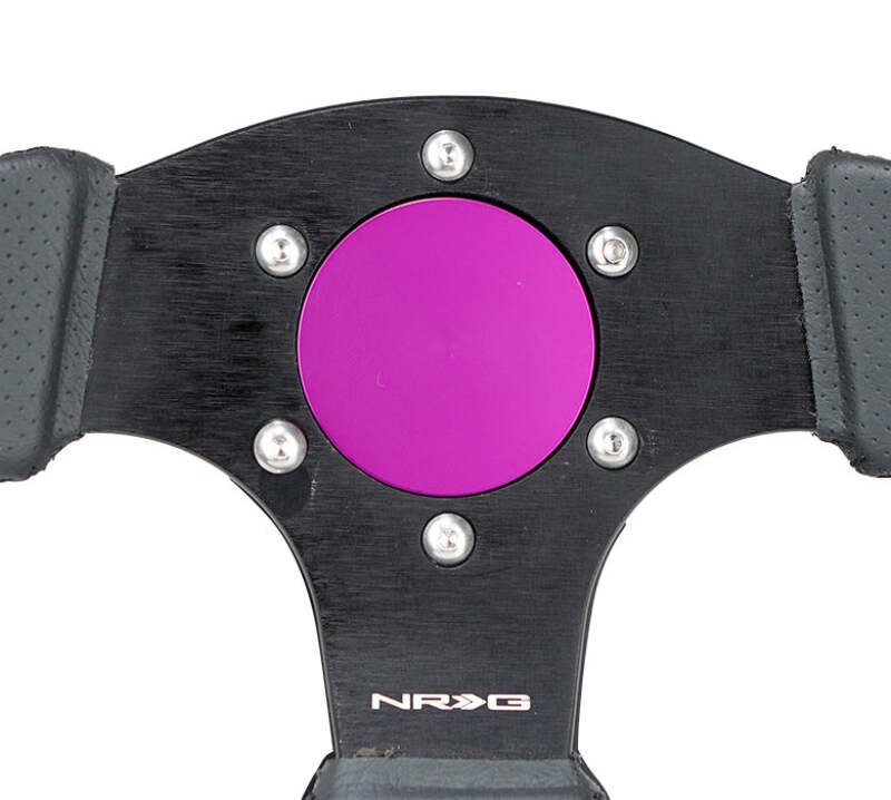 NRG Horn Delete Plate Flush Fitting - Purple - STR-150PP - close-up view