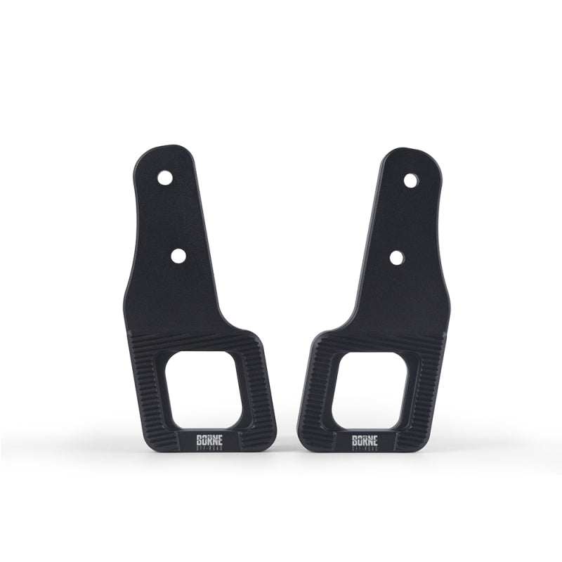 Borne Off-Road 2017+ Ford Raptor / 2009+ Ford F150 Borne Off-Road Billet Tow Hooks - Black - BNTH-F150-17BK