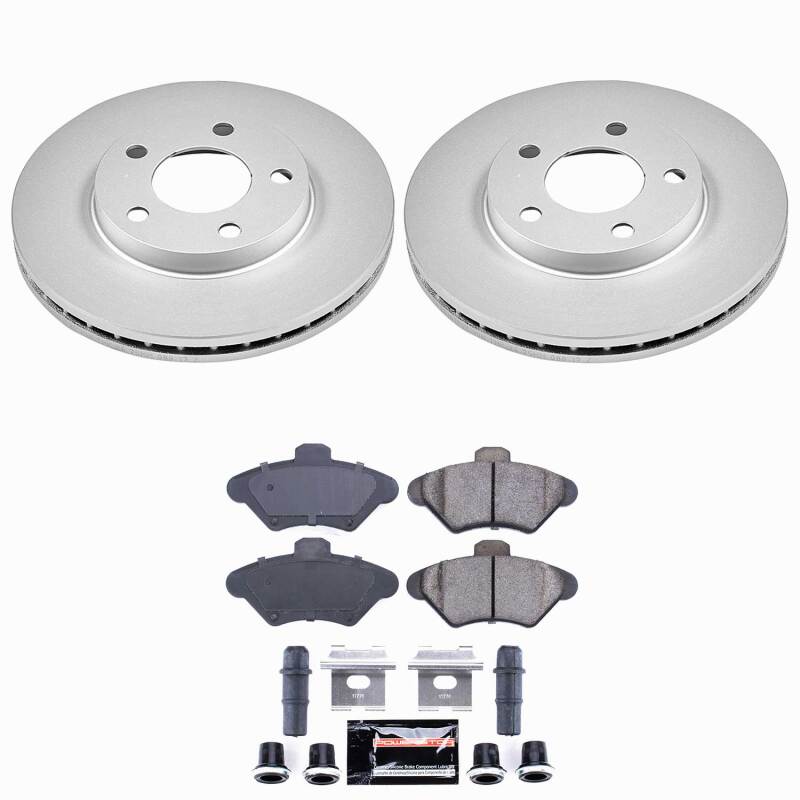 Power Stop 94-98 Ford Mustang Front Z23 Coated Brake Kit - CPK1299-23