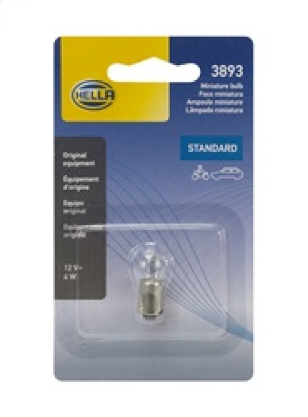 Hella Bulb 3893 12V 4W Ba9S T275 - 3893SB for 1982-2003 Jaguar Vanden Plas - front view