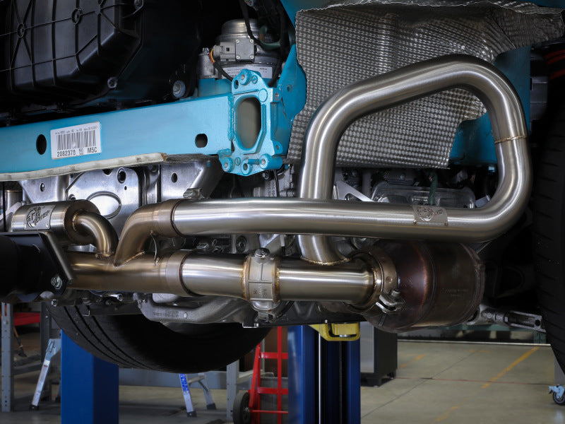 aFe 14-19 Porsche 911 H6-3.8/4.0L GT3 MACH Force-Xp 304 Stainless Steel Primary Muffler Delete Pipe - 49C36441