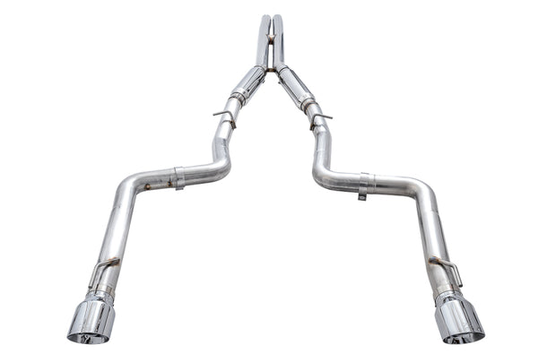 AWE Tuning 2017+ Dodge Charger 5.7L Track Edition Exhaust - Chrome Silver Tips - 3015-32120 for 2017-2023 Dodge Charger - fro